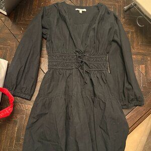 Derek 10 Crosby Ruched Black Dress - 10 Crosby Derek Lam